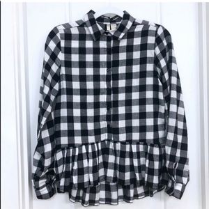 Japna Long Sleeve Flannel Top
